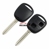 For Toyota 2 button remote key blank with TOY43 blade  without logo
