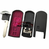 For Mazda 4 button remote key blank with blade ( 3parts)