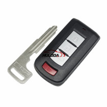 For Mitsubishi 3+1 button remote key blank with emergency key blade