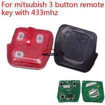 For Mitsubishi 3 button remote key with 433mhz