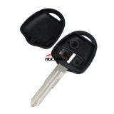 For Mitsubish 2 button remote key blank with Left Blade Without Logo