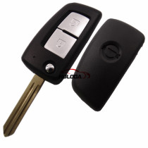 For Nissan 2 button flip remote key blank