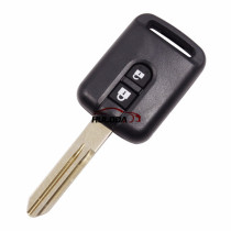 For nissan 2 button remote key blank the plastic part is  rectangle