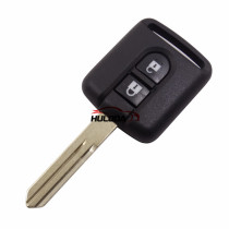 For nissan 2 button remote key blank the plastic part is  square without logo