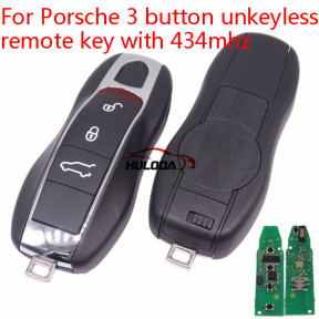 For Porsche 3 button non-unkeyless remote key with 434mhz Porsche Cayenne (2010+) Porsche Panamera(2010+) Porsche Macan(2010+)