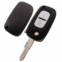 For Renault 2 button flip remote key shell with  VAC102 blade