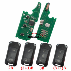 For Porshe Cayenne remote key with PCF7946AT(HITAG2)  with 315mhz &LED light 2;2+1;3;3+1button key, please choose which key shell in your need 