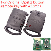 For Opel original 2 button remote key with 433mhz  with logo 5WK48668 CE:0499 IND:00 FKW:46/16 EL.IND:00 Duns:51-055-8799