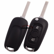 For opel Vauxhall 3 button flip remote key shell with HU100 blade