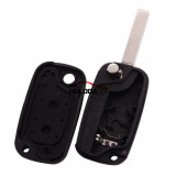 For Renault 2 button flip remote key shell with HU83 407 blade