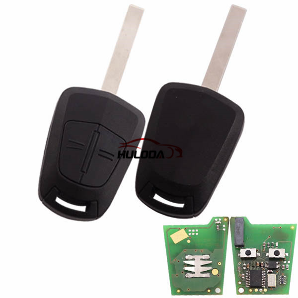 For Opel 2 button remote key  with PCF7941 (HiTag 2)-434mhz for Opel Corsa D car (2007 – 2014)   (Delphi)