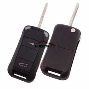 For Porshe Cayenne 2+1 button flip remote  key blank with red panic