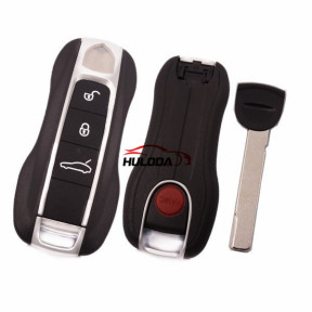 For Porsche 3+1 button remote key blank with emmergency key blade