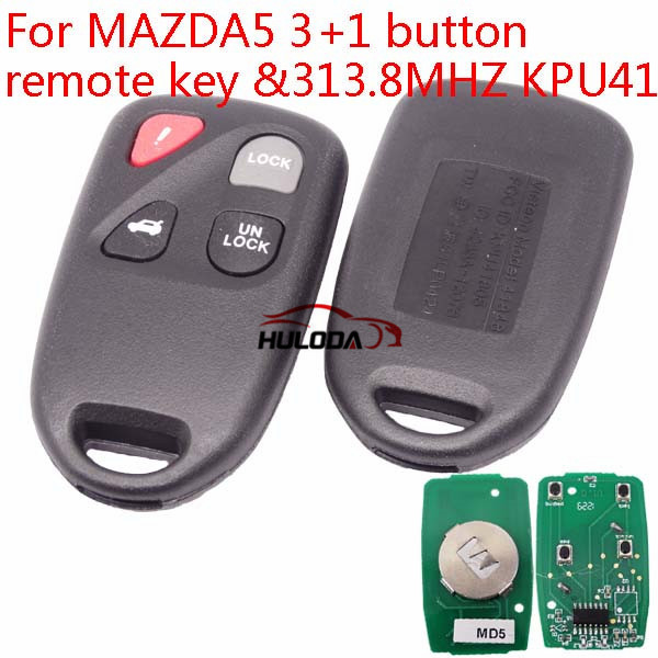 For Mazda 5 series 3+1 button remote key  with 313.8MHZ  KPU41805　