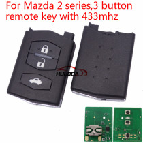 Mazda 2 series,3 button remote key with 433mhz