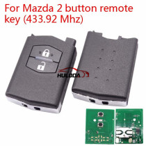 For Mazda 2 Series 2 button remote control with 433Mhz