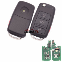 For VW Touareg keyless 3+1 button remote key 434mhz with 7942 chip