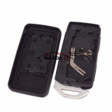 For Volvo 6 button remote key shell with 2 parts battery clamp
