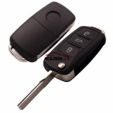 For VW MQB 3 button flip remote key with AES48 chip-315mhz ASK model
