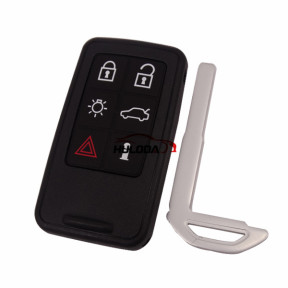 For Volvo 6 button remote key shell with 1part  battery clamp
