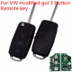 For VW modified gol 3 button Remote key with  trunk function  (with chip inside)---it add the trunk function automaticly