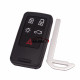 For Volvo 5 button remote key shell with 2 parts battery clamp