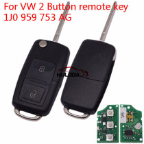 For VW 2 Button remote key 1J0 959 753 AG with ID48 chip-434mhz