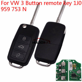 For VW 3 Button remote key 1J0 959 753 N     with ID48 chip-434 mhz