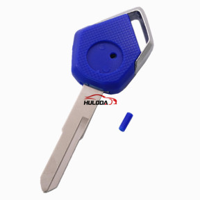 For KAWASAKI motorcycle key blank with left blade (blue)