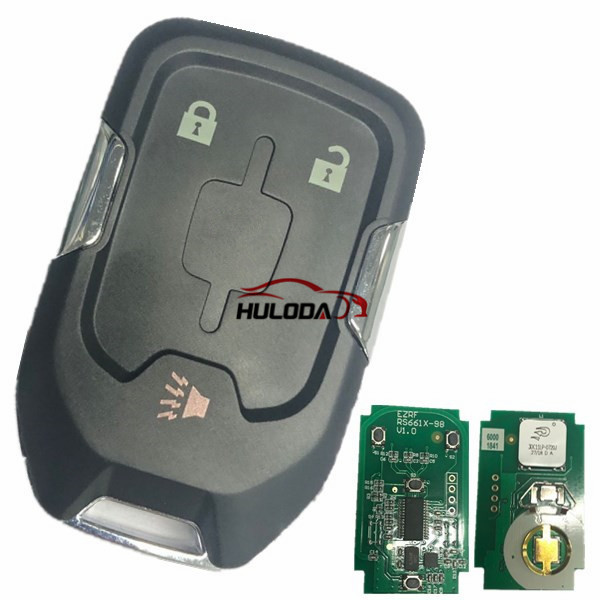 For GMC 2+1 button remote key with 315mhz， for GMC Yukon 2015-2018  GMC Sierra 2015-2016       FCC ID: HYQ1AA IC:1551A-AA CMIT ID: 2013DJ6723 PN:  13580804 E, 13508280