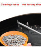 Car tire cleaning hook tire removal stone cleaning tool multi-function explosion-proof tool stainless steel slot hook