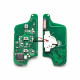 For Peugeot FSK 3 button flip remote control with 433Mhz PCF7941 Chip for  Trunk  and  Light  Button and 307&407 Blade