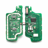For Peugeot 2 Button Flip  Remote Key with 46 chip ASK model  with VA2 and HU83 blade , please choose the key shell PCF7961chip