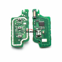 For Peugeot 3 button flip remote control with 433Mhz ID46 Chip ASK Model for  Trunk  and  Light  Button and 307&407 Blade （2006-2010）