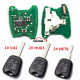 For Peugeot 2 button remote control With 433Mhz ID46 Chip for 307&407 &406 Blade   please choose the key shell