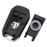 For Peugeot 3 button remote keys chip PCF 7941(HITAG2) with HU83 blade 434MHZ HELLA 5FA010 353-20 CMIIT ID:2013DJ0113   9807343377 00