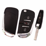 For Peugeot 3 button remote key with 434mhz FSK model  with PCF7941 chip with logo