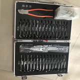 Original 32pcs/set 2 in 1 LiShi tool for car lock repair + 1 Free Lishi Cutter locksmith tools repair set for car lock
