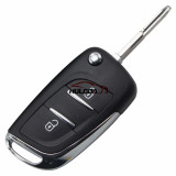 For Peugeot  2 button modified replacement key shell with  battery clip with NE73 blade