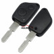 For Peugeot 2 button remote  key blank with 4 track blade (without logo)