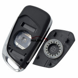 For Original Peugeot 3 button modified flip remote key blank with HU83 407 Blade- 3Button -Trunk- With battery place used for model New DS remote control (No Logo)