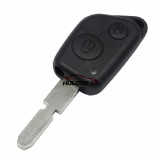 For Peugeot 2 button remote  key blank with 4 track blade (without logo)
