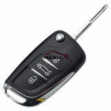 For Peugeot  3 button modified replacement key shell with  battery clip with NE73 blade