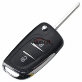 For Peugeot 2 button modified   replacement key shell   With battery clip with VA2T blade