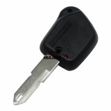 For Peugeot 1 button remote key blank with 406 blade without logo