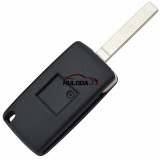 For Citroen 307 blade 3 button flip remote key blank with light button ( VA2 Blade - 3Button -  Light - With battery place )