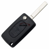 For Peugeot 307 blade 2 buttons flip remote key blank  ( VA2 Blade -  2Button - With battery place )
