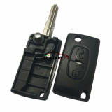 For Peugeot  2 button flip remote key shell (MIT11R)