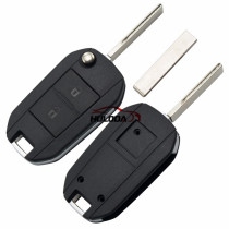 For Peugeot 2 button key blank with HU83 Blade (407 key blade)