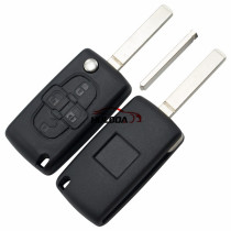 For Citroen 4 button remote key blank with 307 blade  ( VA2 Blade -4 Button- No battery place )